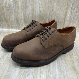 Rockport Waterproof Brown Nubuck Leather Oxfords Shoes Mens 11 Wide